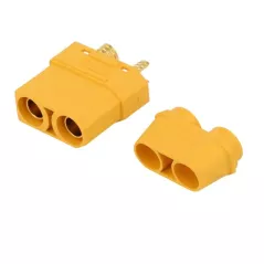 Female XT90 2-pole DC power supply connector