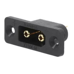 Male XT90 2-pole panel mount DC power connector