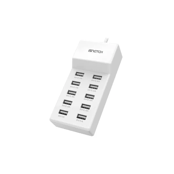 Alimentatore USB 5V DC 10A con 10 porte