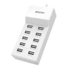 5V DC 10A USB power adapter with 10 ports