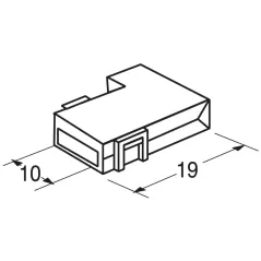 Angular 6.3mm faston cover