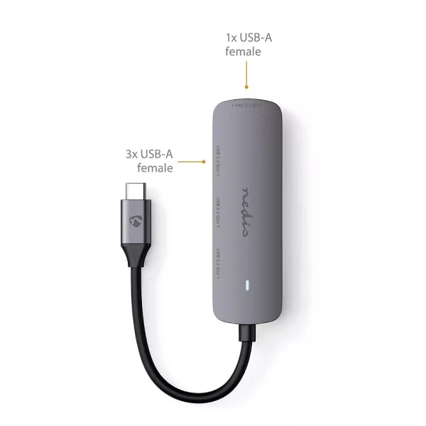 Hub USB C multiporta 4 porte USB A