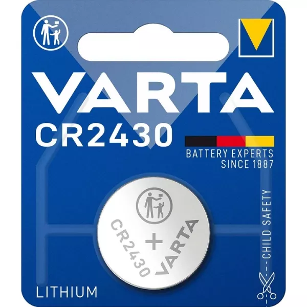 Batteria CR2430 3V al litio Varta 6430 101 401