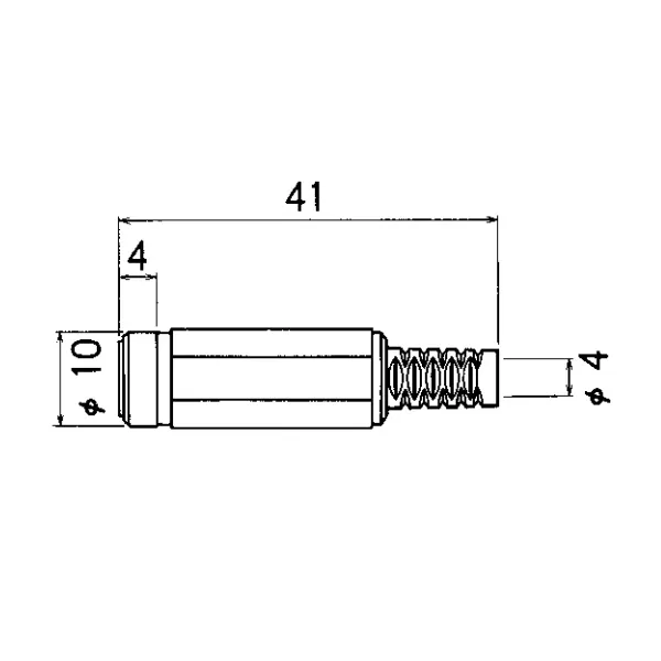 Connettore maschio DC 5.5x2.1mm Marushin MJ-077N