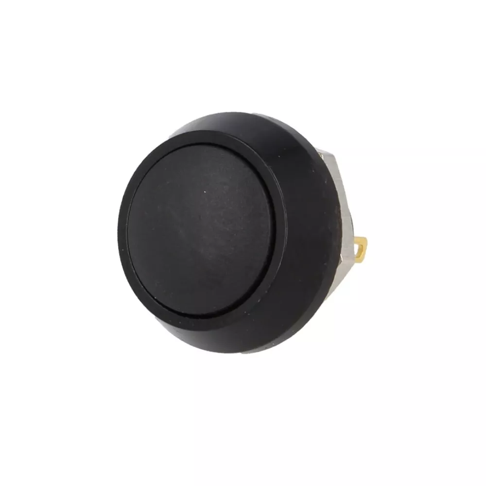 Stable black 18mm IP65 push button