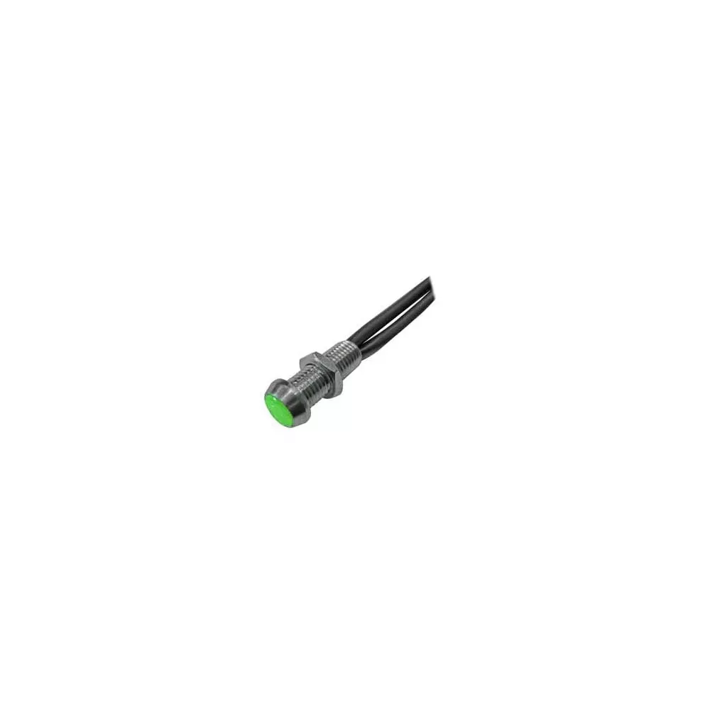 Narrow 230V green LED light