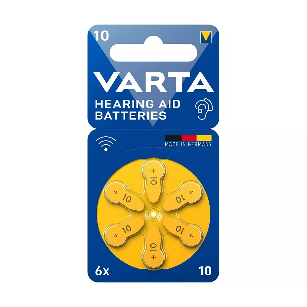 PR10 Varta battery pack 6pcs zinc air 24610 101 416