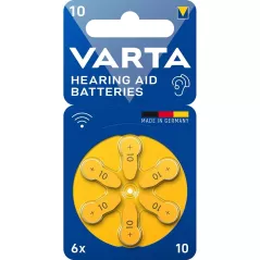 PR10 Varta battery pack 6pcs zinc air 24610 101 416