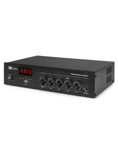 45W 100V PA mono amplifier with USB FM and Bluetooth