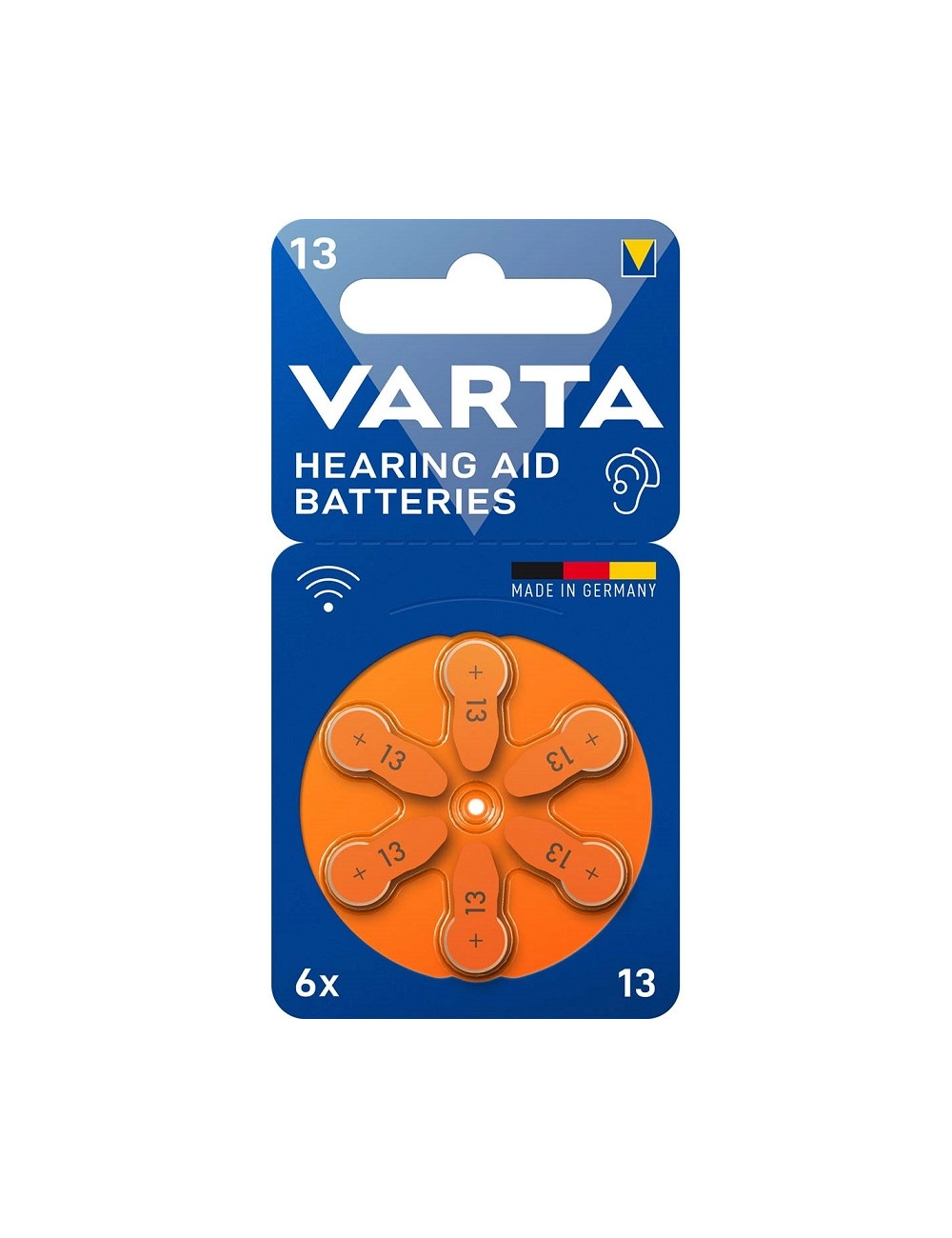 PR13 Varta battery pack 6pcs zinc air 24606 101 416