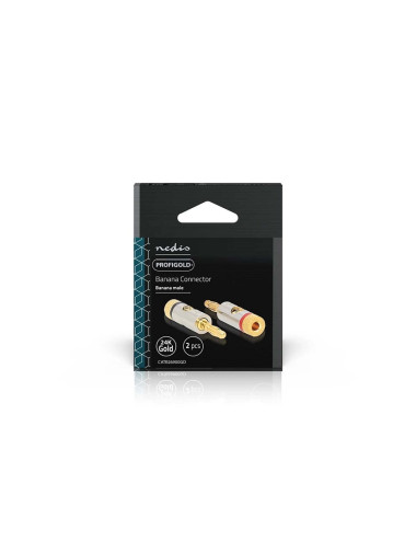 Connettori banana 4mm oro a vite