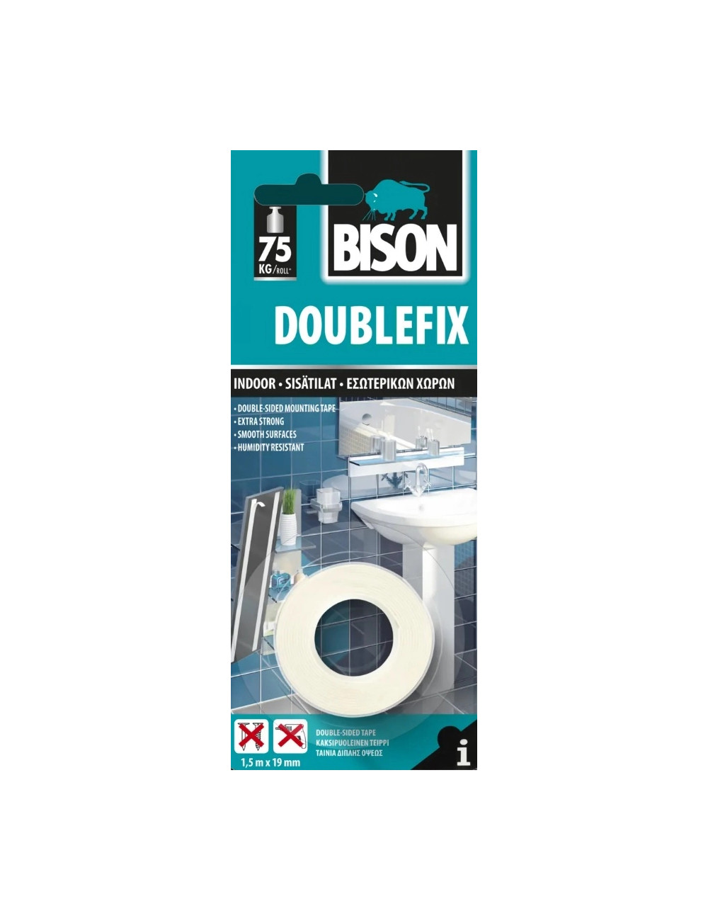 Double fix tape 19mm 1.5mt