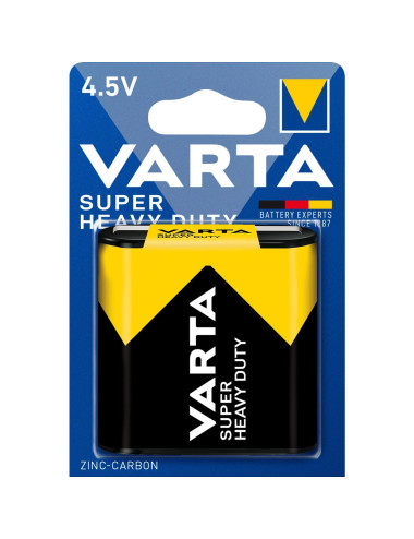 Batteria piatta 4.5V zinco carbone 3R12 Varta