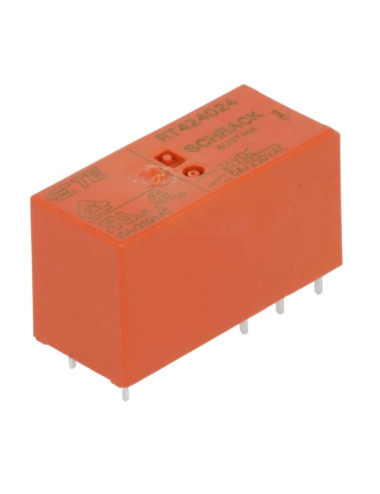 Relay 24V 8A 2 Schrack Exchanges RT424024