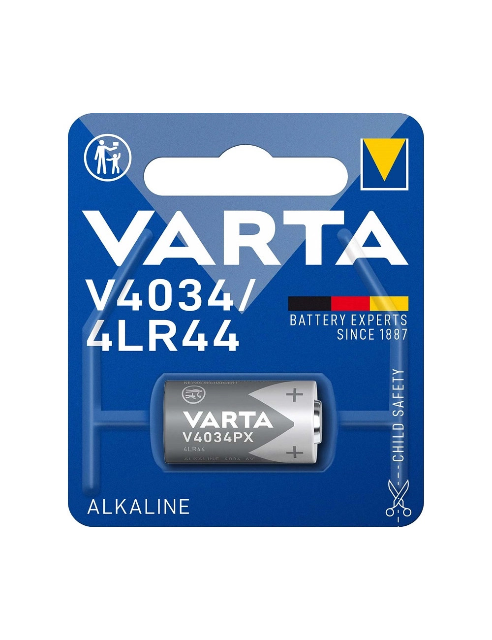 Alkaline battery 4LR44 6V Varta 4034101401