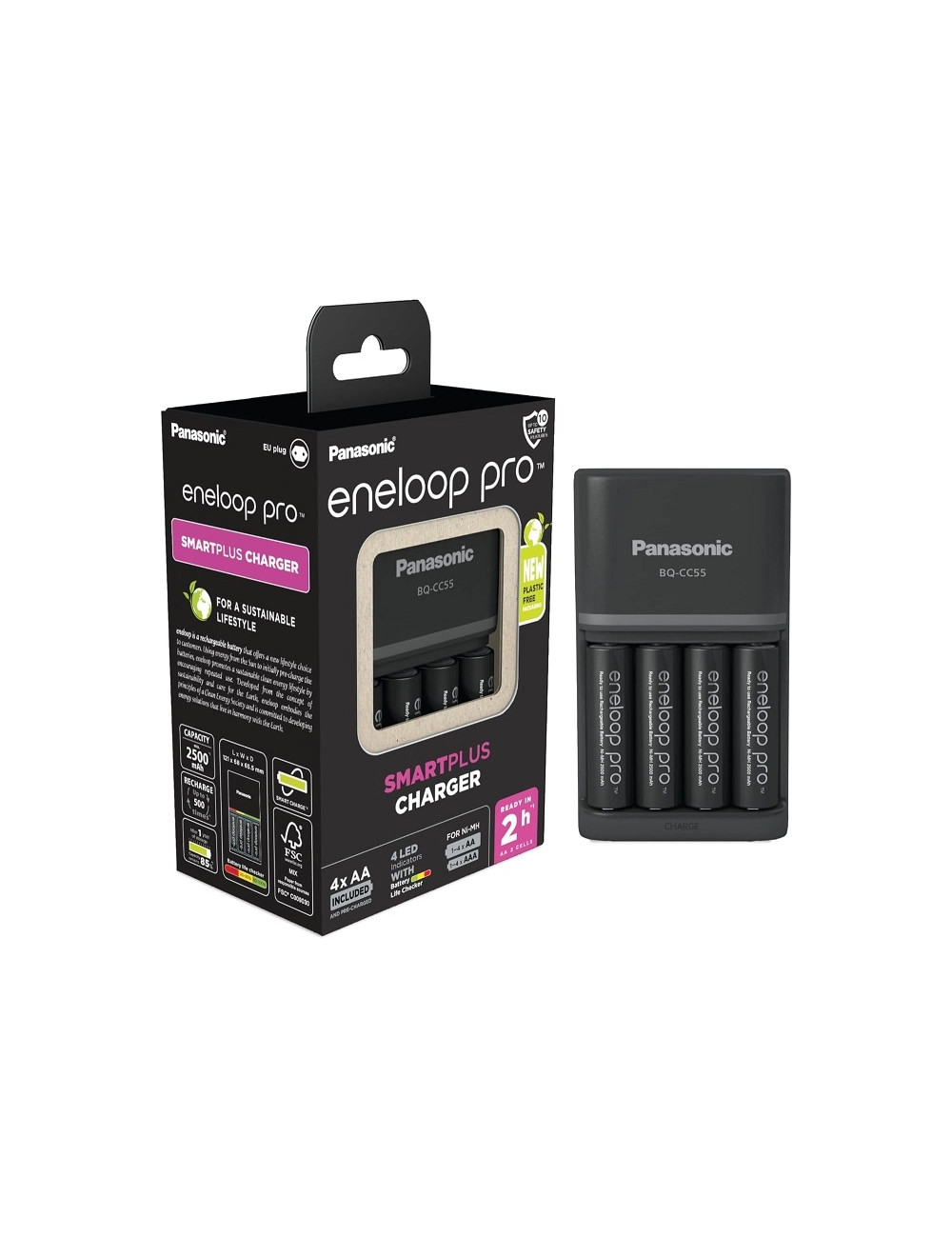 AA-AAA 220V Eneloop pro battery charger - Panasonic