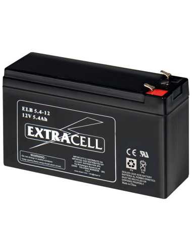 12V 5.4Ah slim lead battery - Extracell | ElettroX