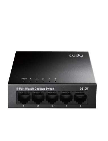 Switch LAN 5 porte gigabit metallico GS105 - Cudy | ElettroX