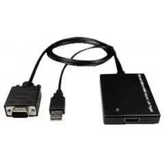 VGA to HDMI converter with USB power