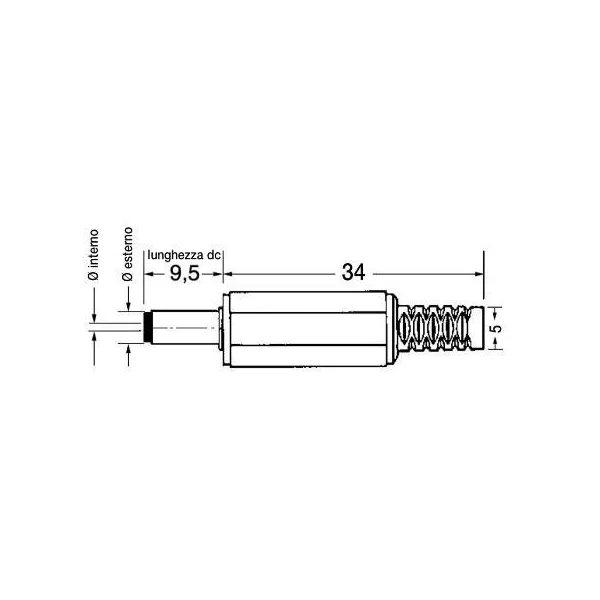 Presa DC 5.5x1.6mm