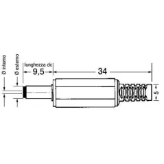 Presa DC 5.5x1.6mm