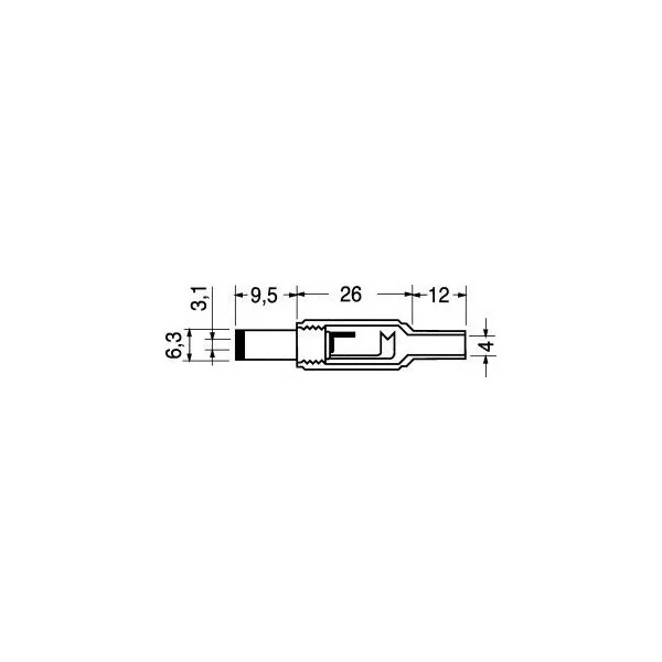 Presa DC 6.3x3.1mm