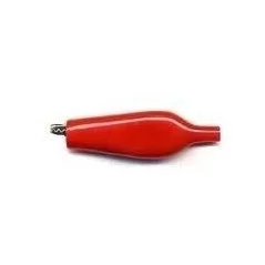 Pinza coccodrillo rossa 27mm