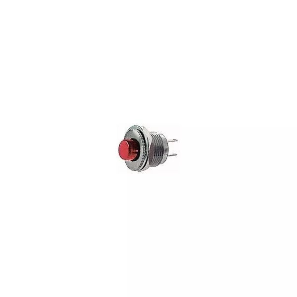 Pulsante rosso instabile N.A. 3A 14mm