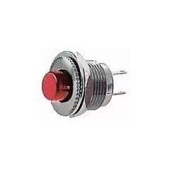 Pulsante rosso instabile N.A. 3A 14mm