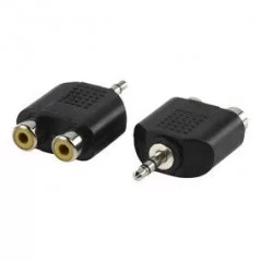 Adattatore Jack spina 3.5mm stereo 2 prese Rca