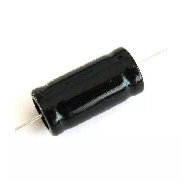470uF 25V Axial electrolytic capacitor