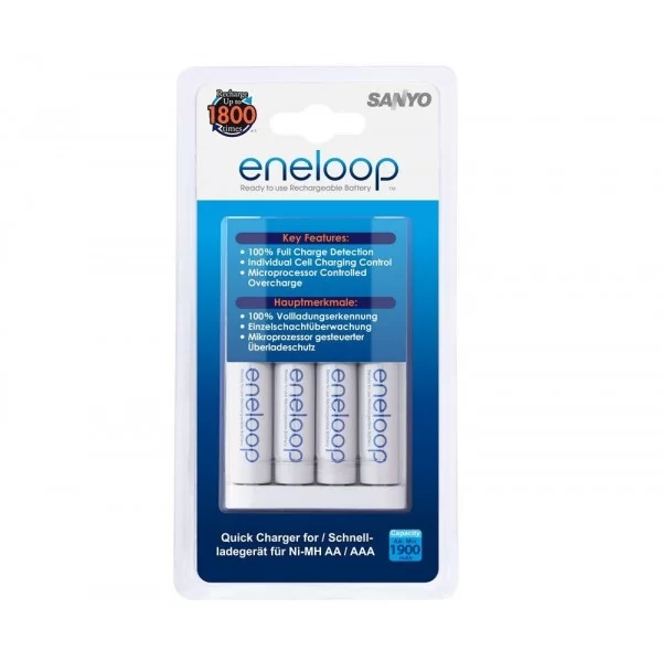 Caricabatteria AA-AAA 230V Eneloop BQ-CC51E