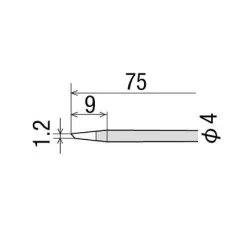 Punta 1.2mm saldatore GOOT KS-40W