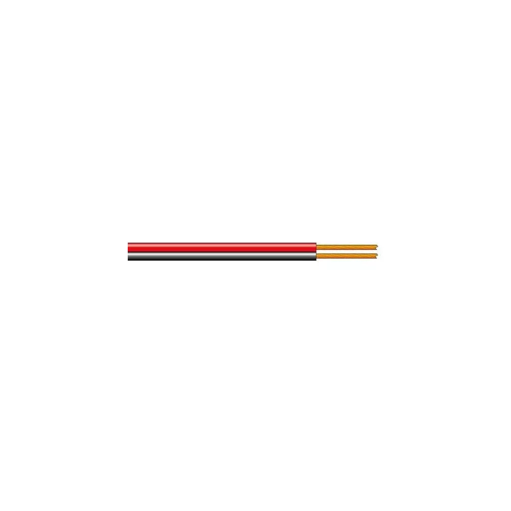 Red black flat cable 2x0.35mm