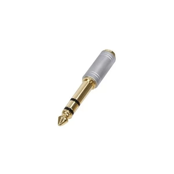 Adattatore jack spina 6.3mm presa 3.5mm dorato