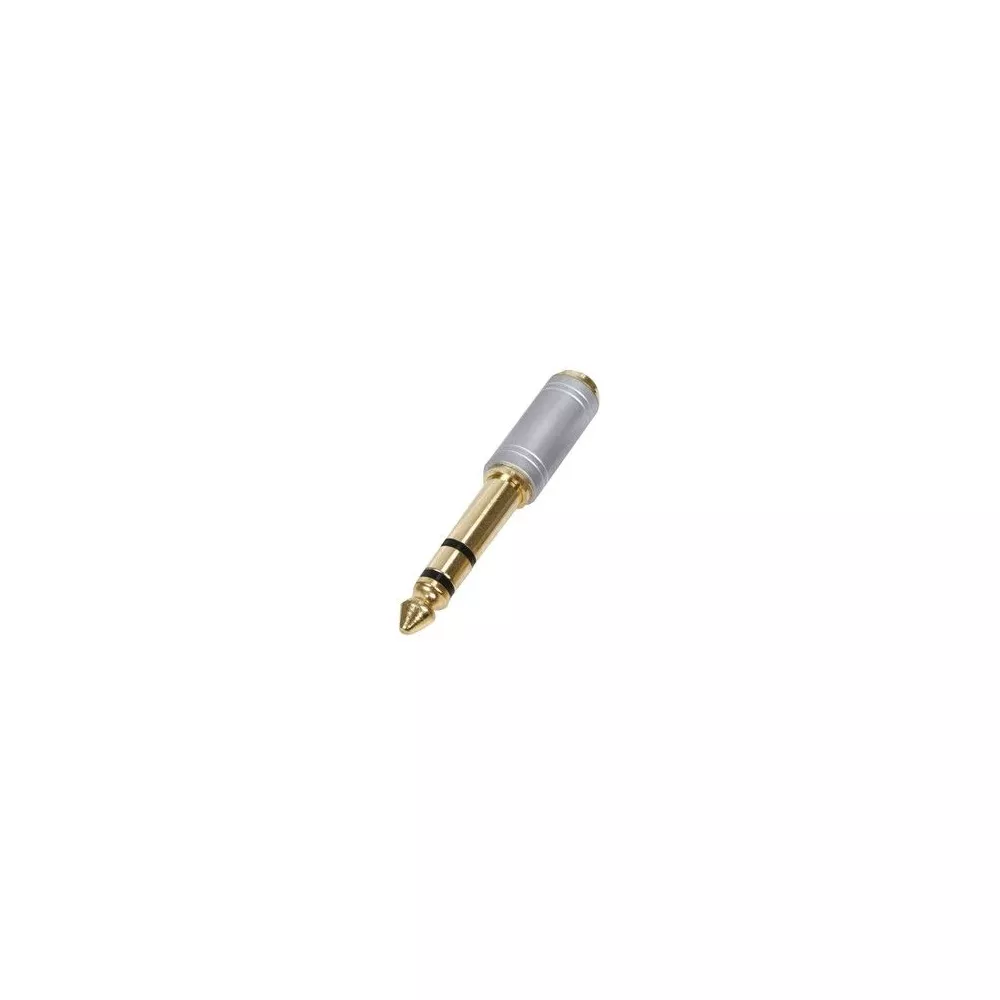 Adattatore jack spina 6.3mm presa 3.5mm dorato