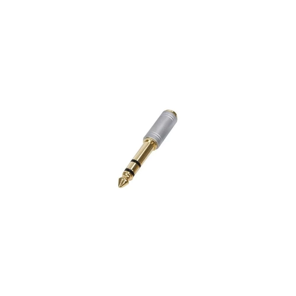 Adattatore jack spina 6.3mm presa 3.5mm dorato