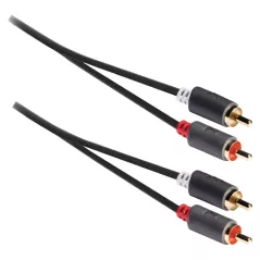 Cavo audio 2 RCA M - 2 RCA M Dorato 2mt KONIG