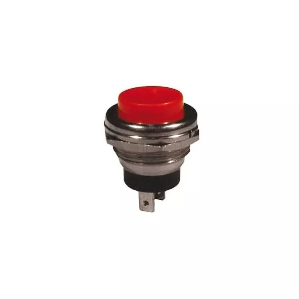 Pulsante rosso instabile N.A. 3A 19mm