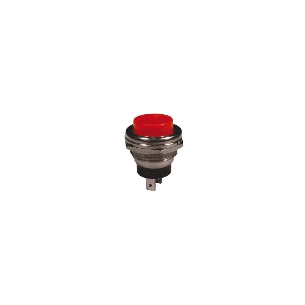 Pulsante rosso instabile N.A. 3A 19mm