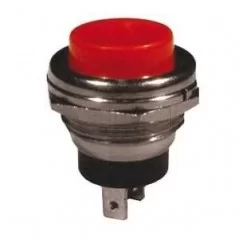 Pulsante rosso instabile N.A. 3A 19mm