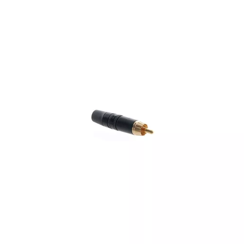 Black golden REAN RCA plug NYS3730