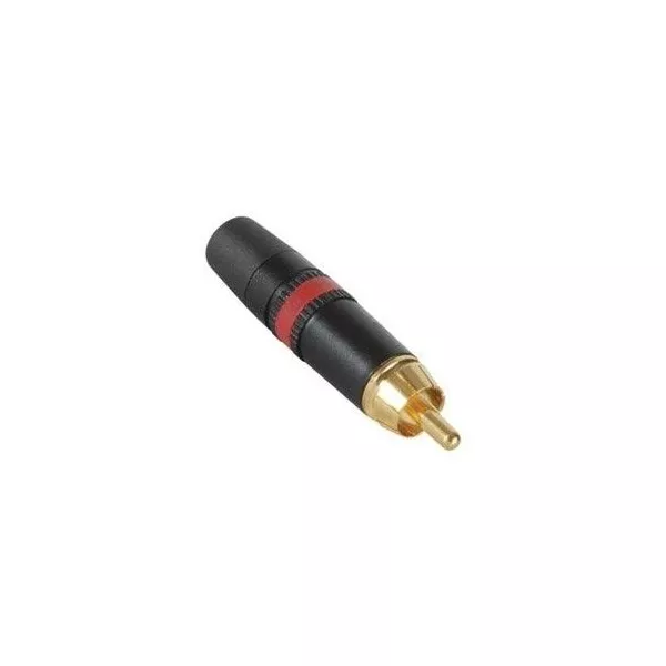 Red golden REAN RCA plug NYS3732