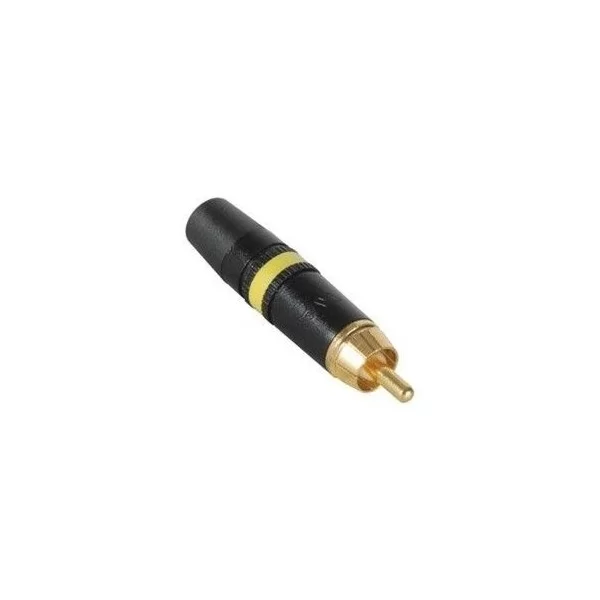 Rean NYS3734 Yellow Golden RCA Plug