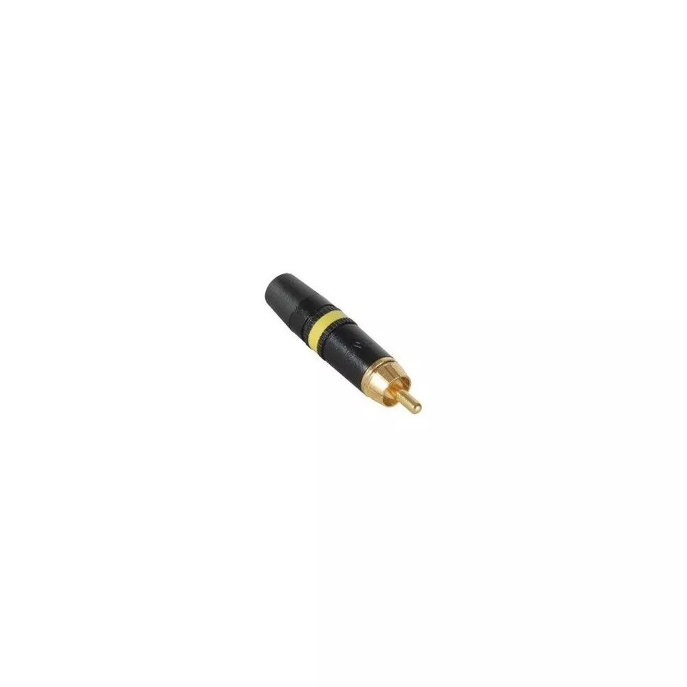 Rean NYS3734 Yellow Golden RCA Plug