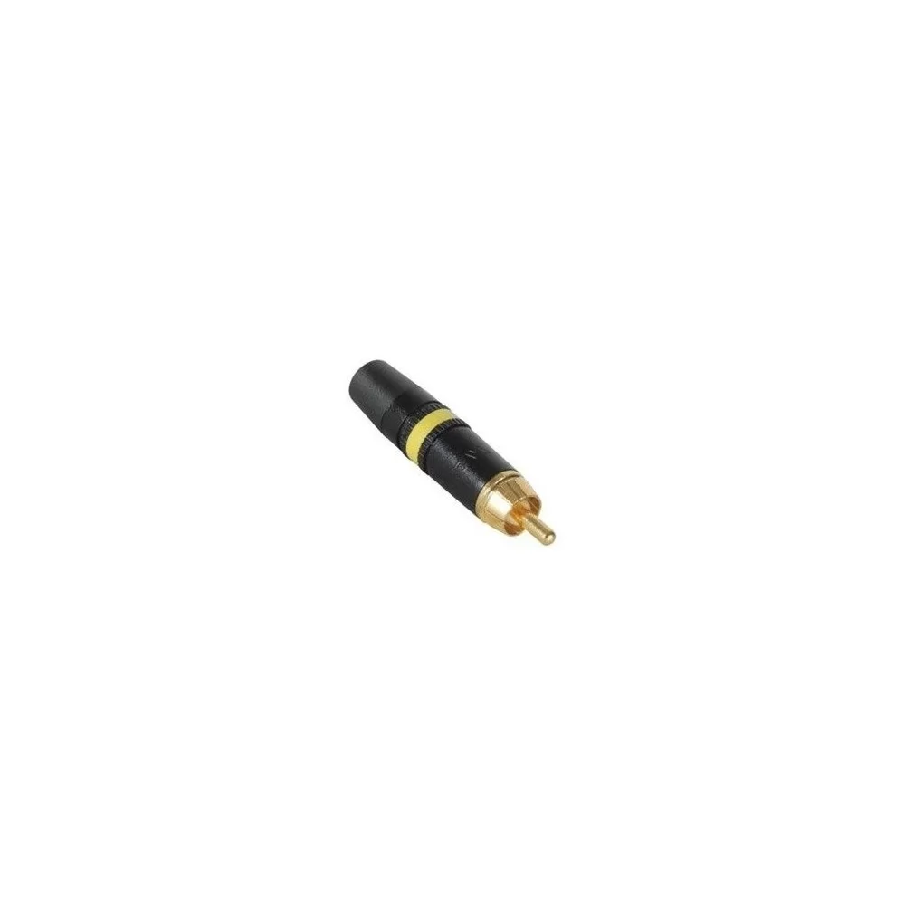 Rean NYS3734 Yellow Golden RCA Plug