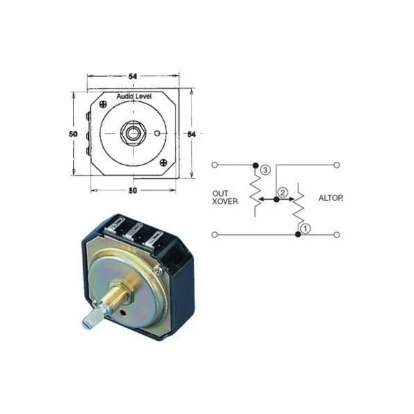 Attenuatore 8ohm 50W