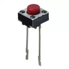 Pulsante da stampato 6x6mm 2 pin