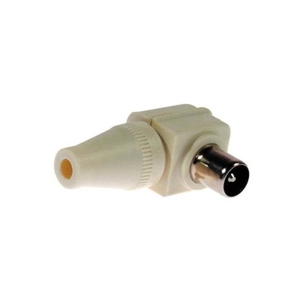 Angled 9.5mm TV antenna plug