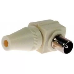 Angled 9.5mm TV antenna plug